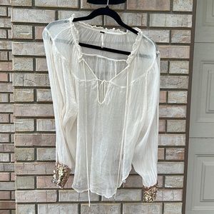 Sequin Free People top